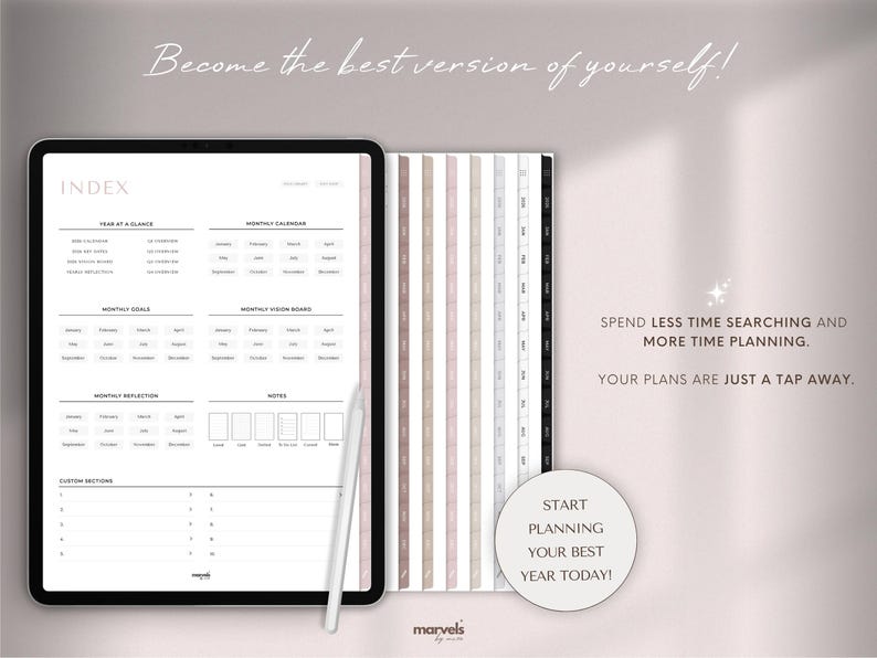 2026 Digital Planner for Clarity, Calm & Daily Productivity