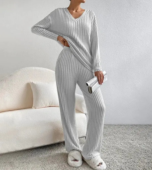 Cozy Chic Ribbed Knit Lounge set